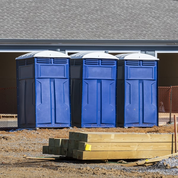 is there a specific order in which to place multiple porta potties in College Place